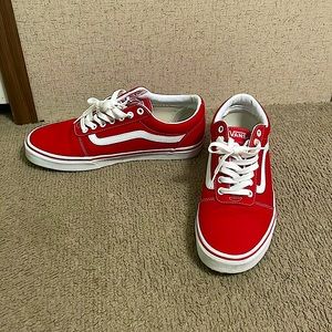Selling these vans , Only wore once , will be cleaned and sanitized before sent!